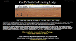 Desktop Screenshot of hunttrailsend.com