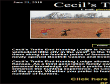 Tablet Screenshot of hunttrailsend.com